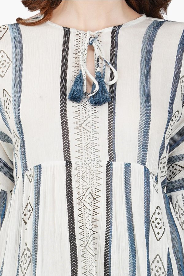 Gianna Striped Short Dress - Image 4