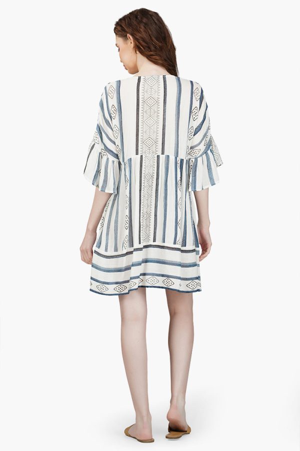 Gianna Striped Short Dress - Image 5