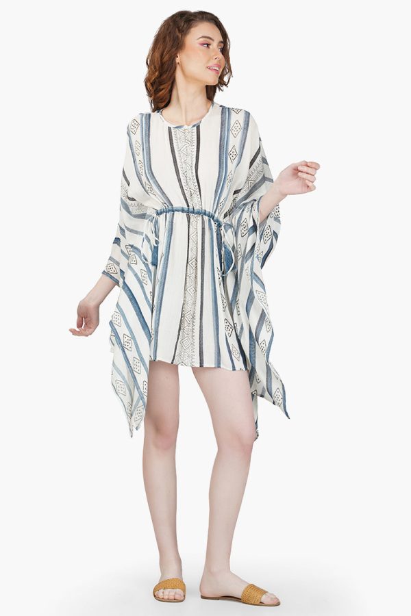 Gianna Striped Kaftan Dress - Image 2