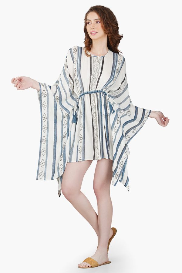 Gianna Striped Kaftan Dress - Image 3