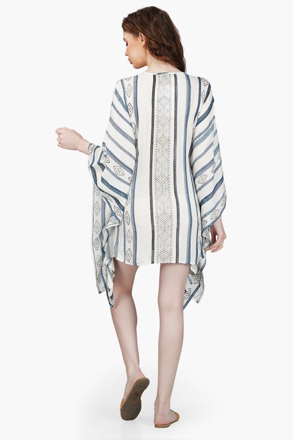 Gianna Striped Kaftan Dress - Image 4