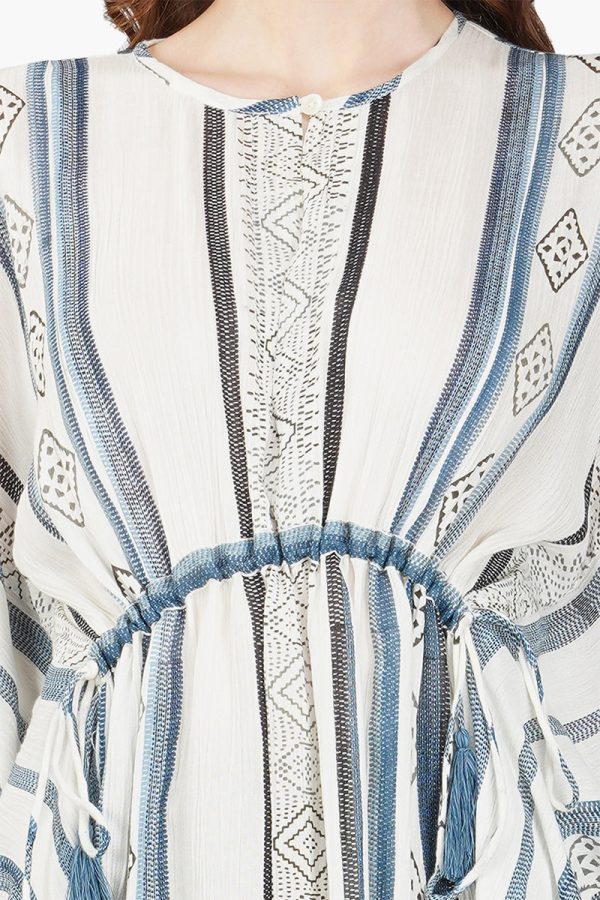 Gianna Striped Kaftan Dress - Image 5