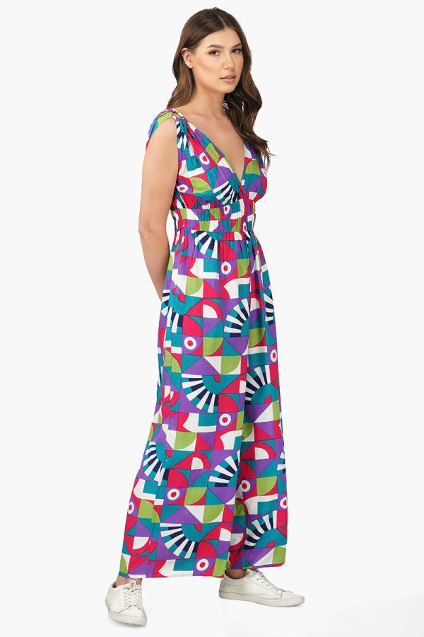 Geo Toucan Viscose Jumpsuit - Image 2