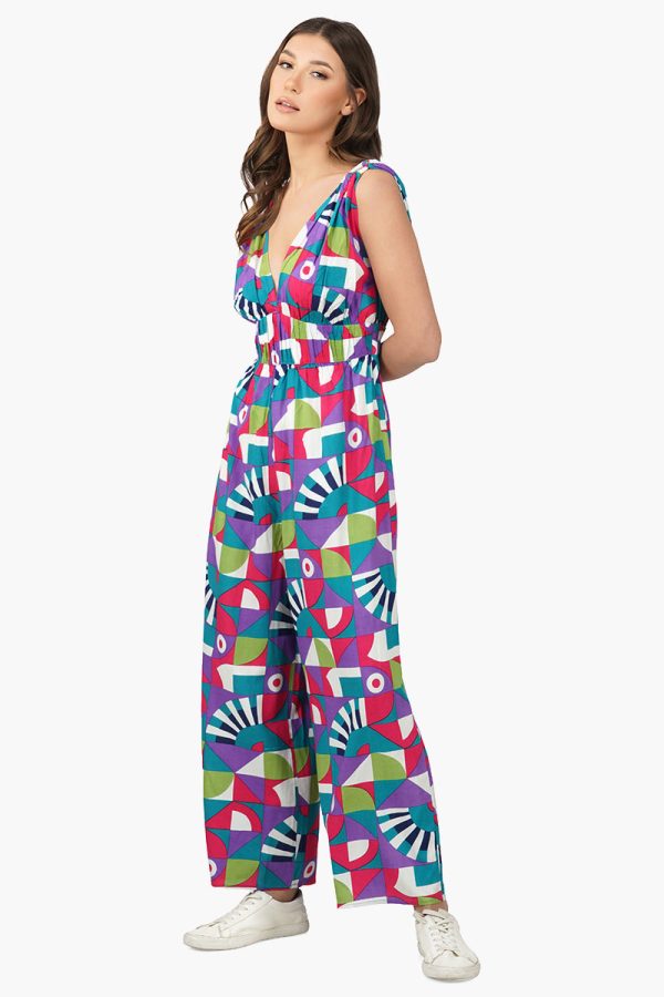 Geo Toucan Viscose Jumpsuit - Image 3