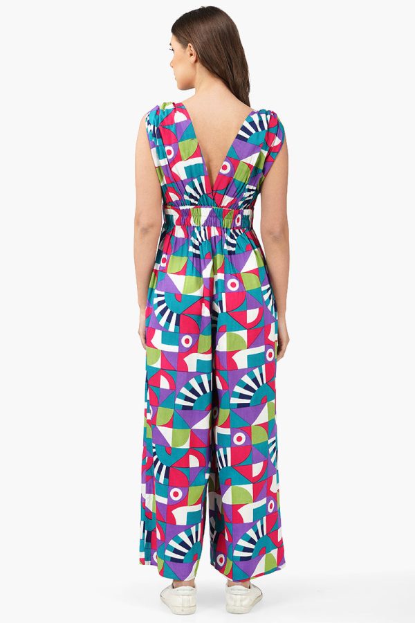 Geo Toucan Viscose Jumpsuit - Image 4