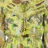 Lime Green Leopard Printed Romper - Image 5