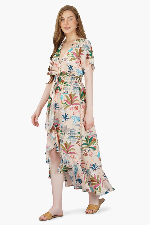 Moku Tiger Front Tie Cover Up - Image 3