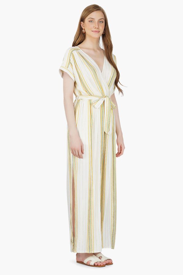 Roman Stripe Jumpsuit - Image 4