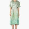 Cora Green Ombray Shirt Dress