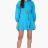 Maya Blue Drop Shoulder Dress