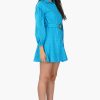 Maya Blue Drop Shoulder Dress - Image 2