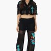 Maison Black Emroiderd Shirt