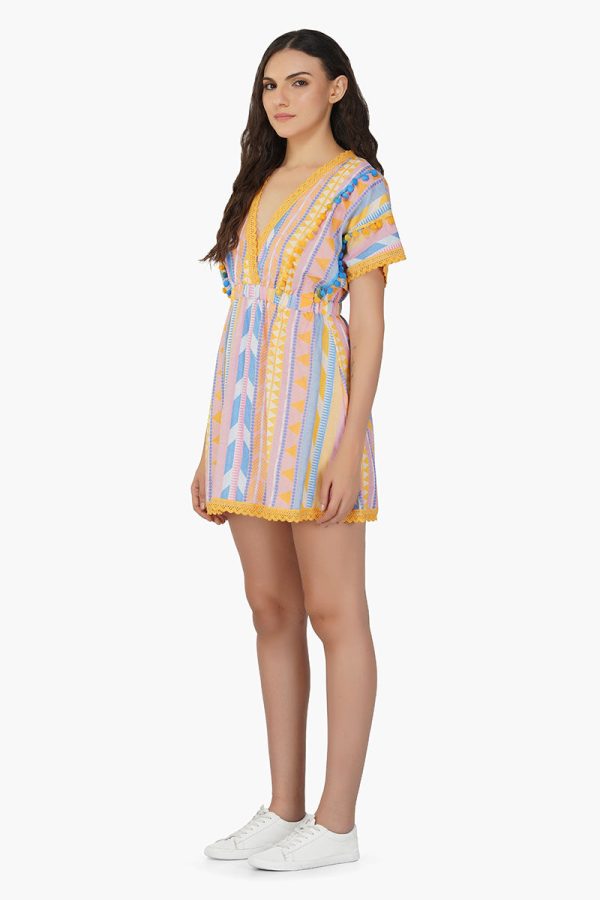 Candy Stripe Short Dress - Image 3