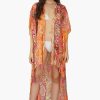 Multi Palm Paisley Stripe Cover Up