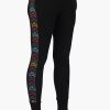 Black Pants with Embroidered Side seam - Image 2