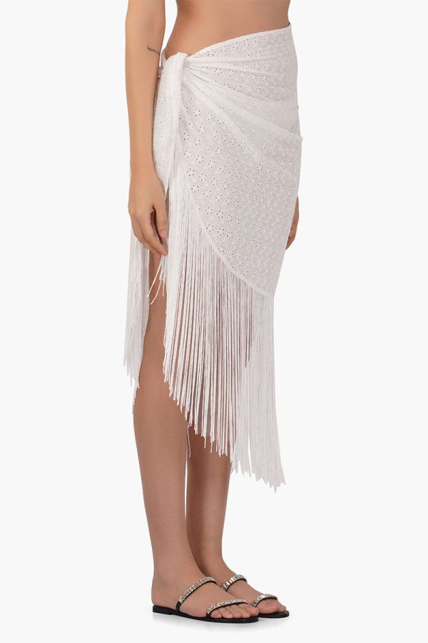 Pollo Fringe Wrap Skirt - Image 3