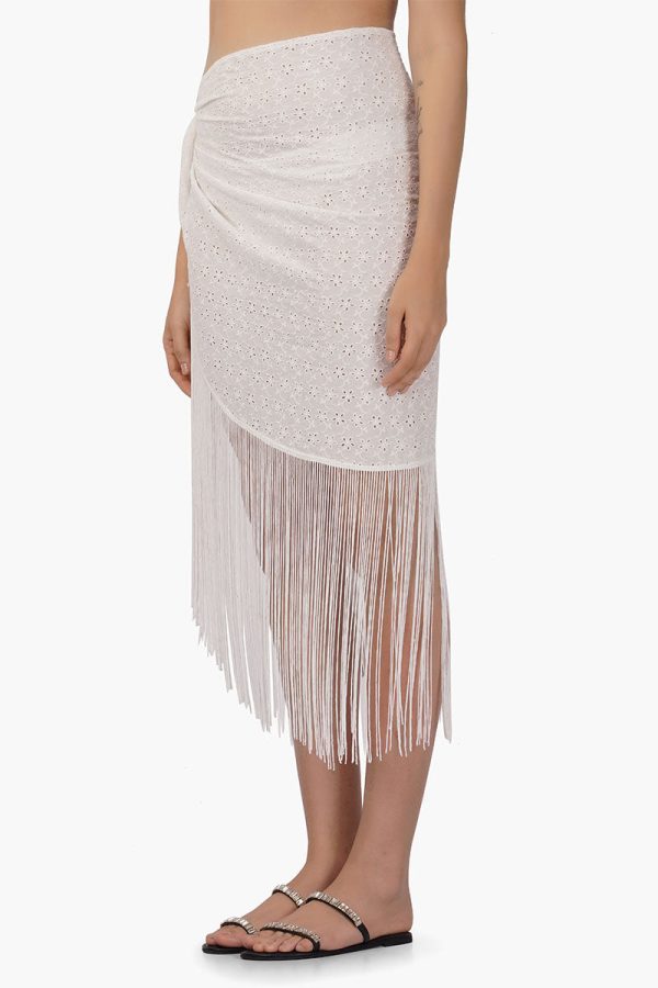 Pollo Fringe Wrap Skirt - Image 4