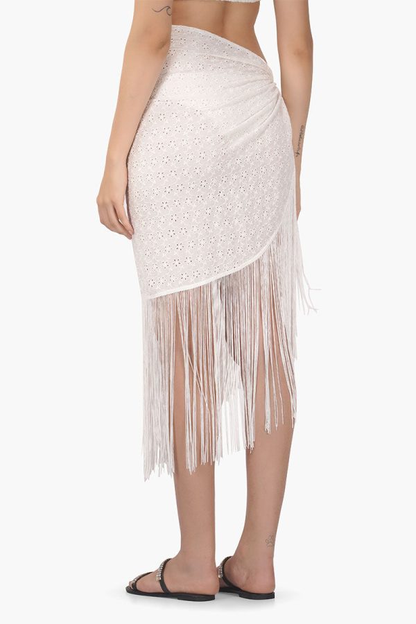Pollo Fringe Wrap Skirt - Image 5