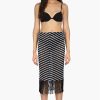 Cleo Stripe Fringe Skirt