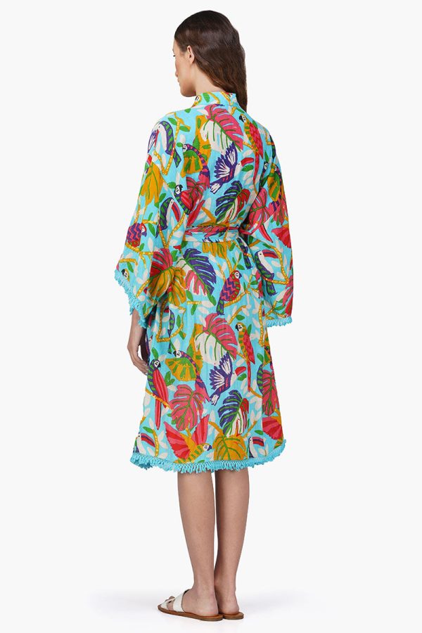 Bird Melody Blue Cover Up - Image 4