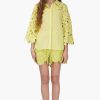 Fall For Neon Floral Lace Shirt