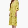 Fall For Neon Floral Lace Cover Up Dress - Image 3