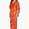 Sunset Palm Foil Tassel Blouse - Image 3