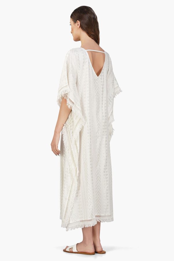 Golden Pearl Lurex Tassel Kaftan - Image 5