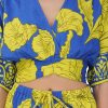 Yellow Daze Printed Crop Top - Image 5