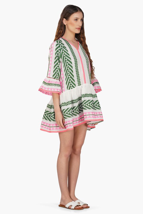 Freesia Y/D Strip Tierd Dress - Image 2