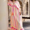 Fluorescent Striped Maxi Dress
