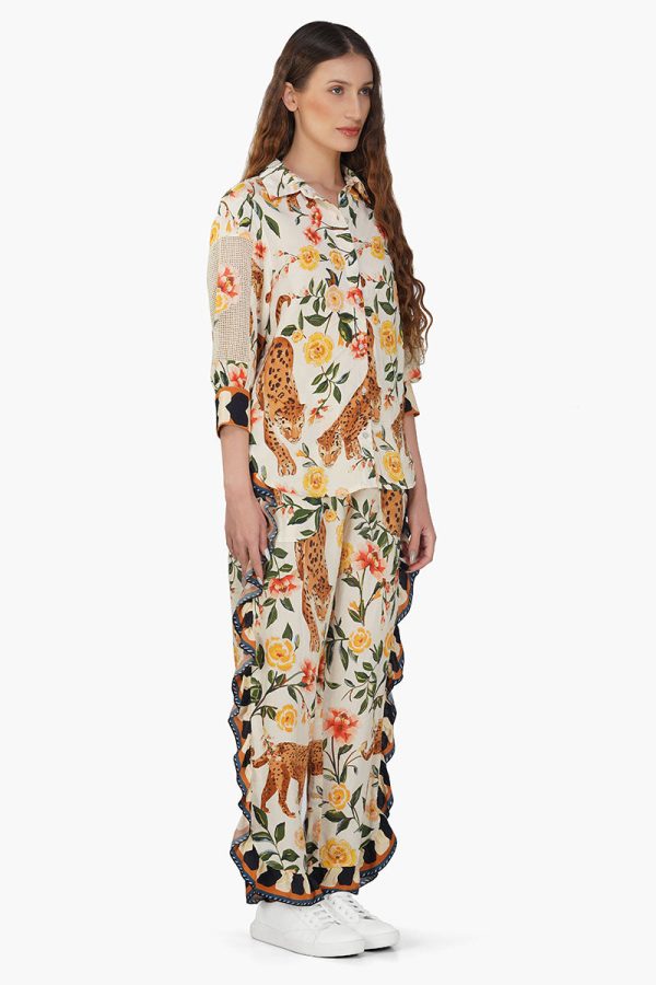 Jungle Cheetah Printed frill Pant - Image 2