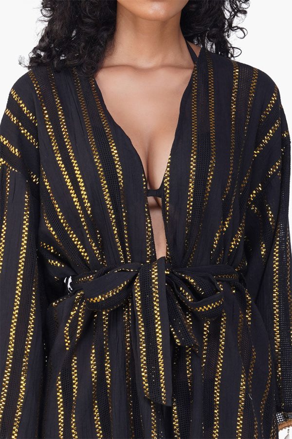 Gold Charm Seashell Cover Up - Image 5