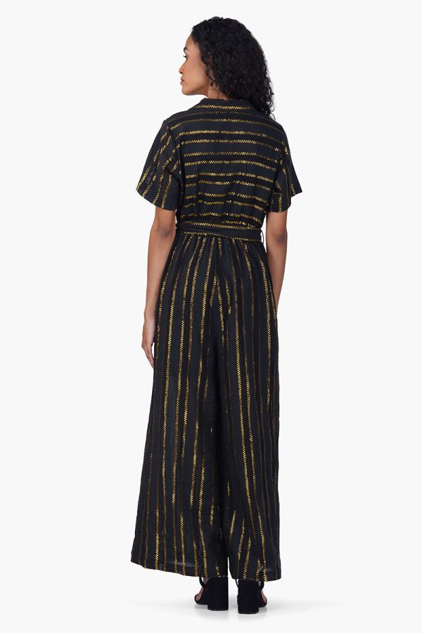 Gold Charm Black Jumpsuit - Image 4
