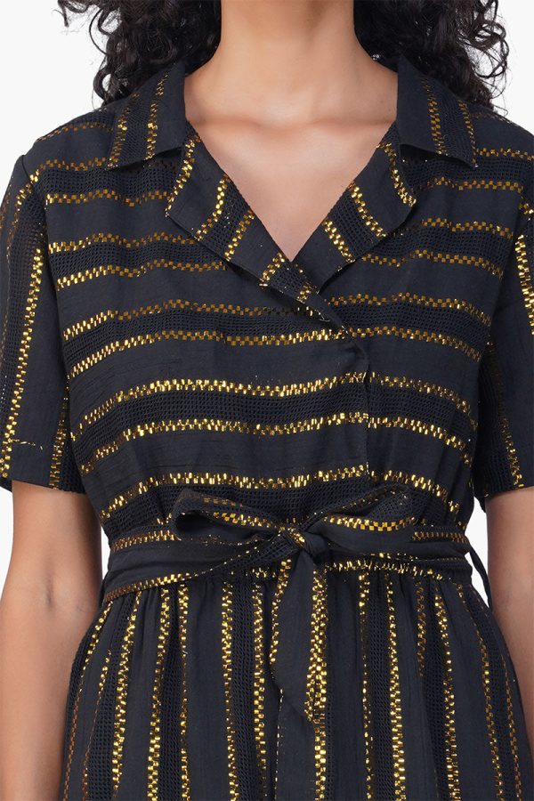 Gold Charm Black Jumpsuit - Image 5