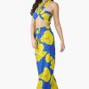 Yellow Daze Printed Halter Top - Image 3