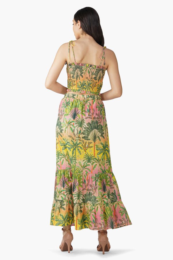 Endless Summer Printed Shirring Top - Image 4