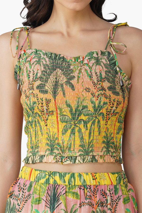 Endless Summer Printed Shirring Top - Image 5