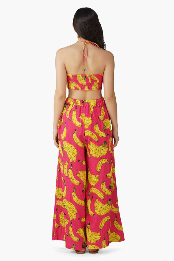 Just Bananas Pink Halter Top - Image 4