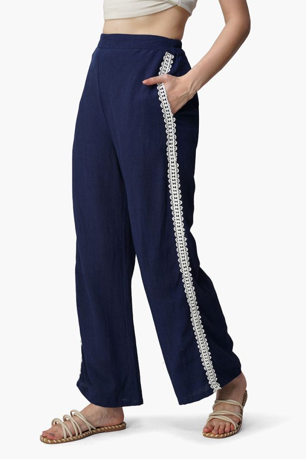Blue Catherine Lace Pants - Image 3