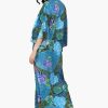 Blue Carribean Floral Printed Maxi Dress - Image 5