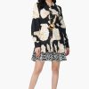 Black And White Floral Daze Printed Short Dress - Image 2