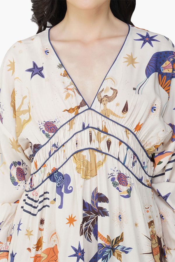 Day And Night Mix Match Celestial Printed Maxi Dress - Image 5