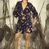 Dark Night Celestial Printed Short Dress