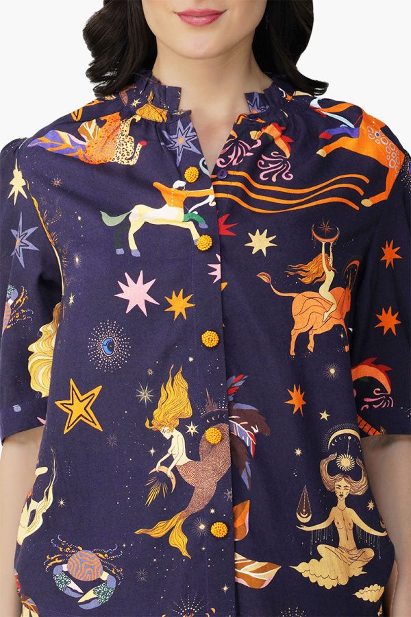 Dark Night Celestial Printed Shirt - Image 5