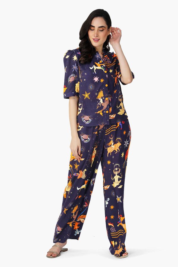 Dark Night Celestial Printed Pants - Image 2