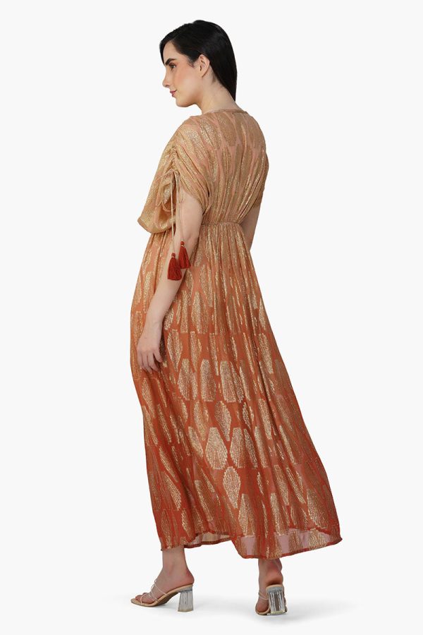 Sandstone Lurex Ombray Maxi Dress - Image 4
