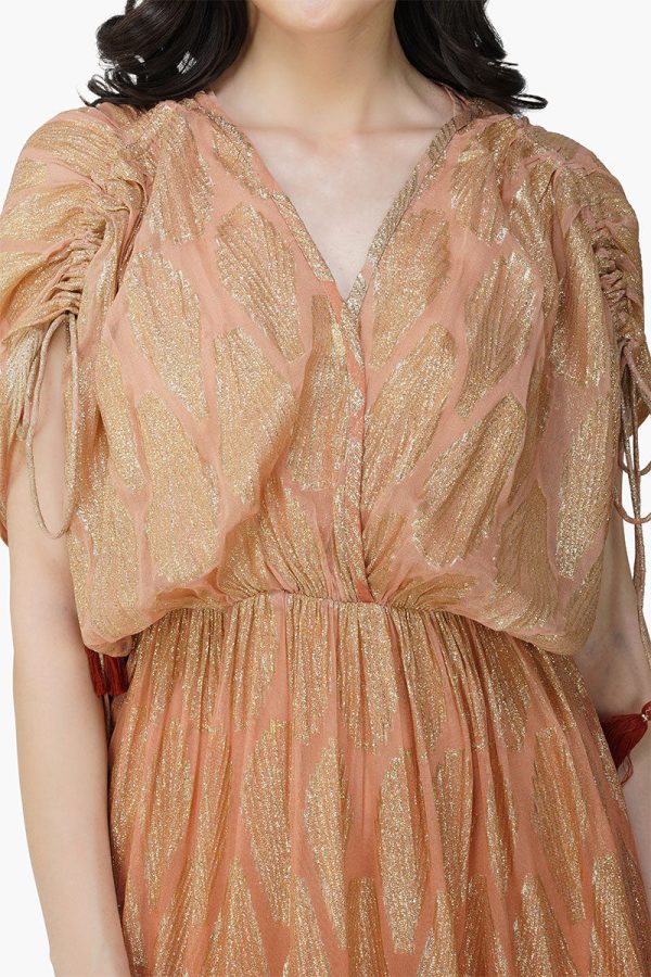 Sandstone Lurex Ombray Maxi Dress - Image 5