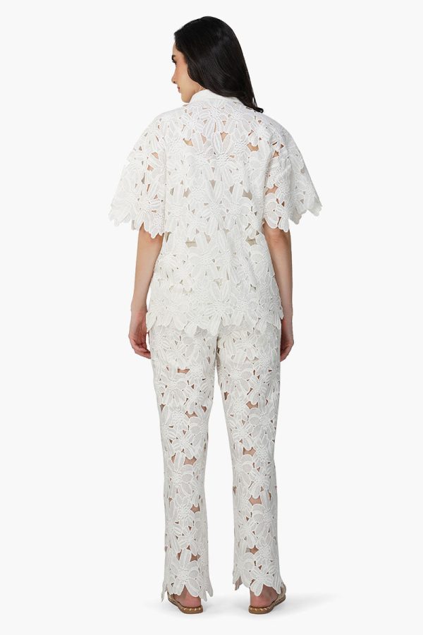 Pearl Lace Flower Shirt - Image 4
