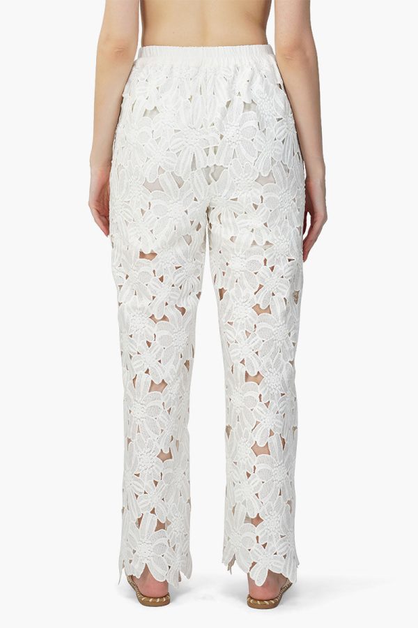 Pearl Lace Flower Trouser - Image 4